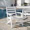 Flash Furniture Tolleson Adirondack Dining Chair w/Fold Out Cup Holder, Weather Resistant Recycled HDPE in White LE-HMP-2037-10-WHT-GG - alternate 10